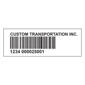 Cargo Barcode Labels