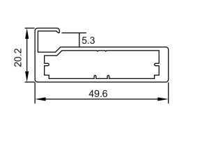 AP-AG879 50mm Aluminium Frame Profile