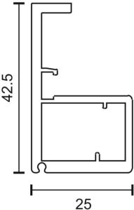 AP-AG480 25mm Aluminium Handle Frame Slim Profile