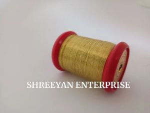 Golden Plain Real Zari Thread