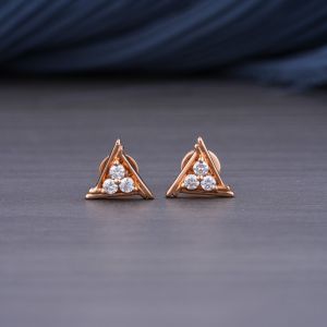 0.260Ct Genuine Lab Grown Diamond Stud Earrings in 18k Rose Gold DEF / SI1