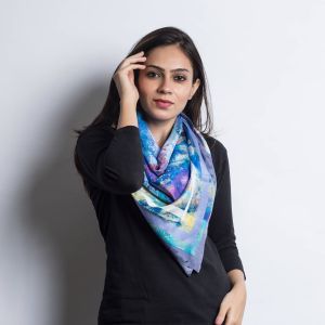 Sustainable Silk Square Scarf