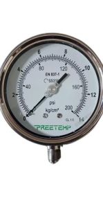 100 mm Glycerine Filled Pressure Gauge