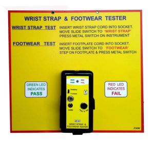 ESD Wrist Strap Footwear Tester