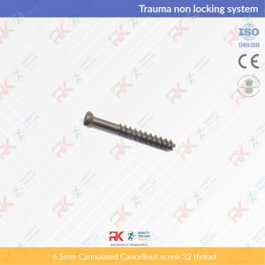 6.5mm Cannulated Cancellous screw 32 thread