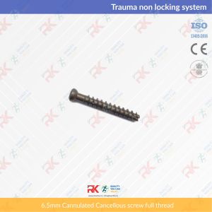 6.5mm Cannulated Cancellous screw full thread