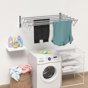 Stainless Steel Wallmounted Folding Rack 24 Inches