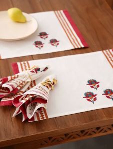 Embroidered table mats