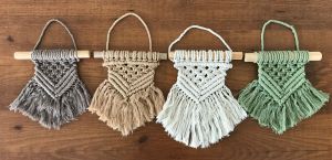 macrame boho wall hanging