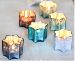 Mercury Glass Votive Candle Holder