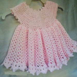 Woolen Crochet Kids Frock