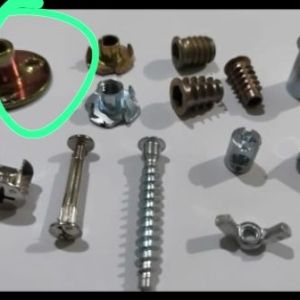 Confirmative screw, wooden dowel, album screw, minifix