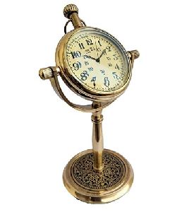 brass able standing clock