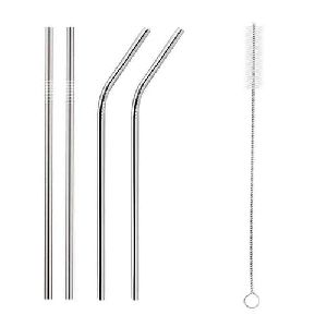 Krifton Stainless Steel Straws &  Brush Set
