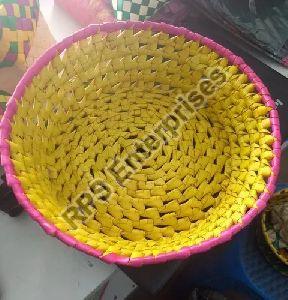 8X3 Inch Handmade Palm Leaf Basket
