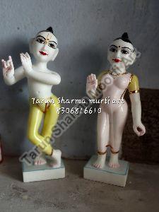 Marble Iskcon Radha Krishna Statue