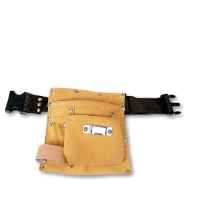 leather tool pouch 5 pocket suede leather