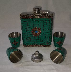 Stone Hip Flasks