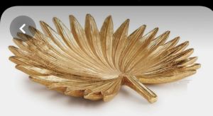 Palm Leaf Brass Plate