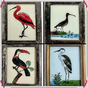 Glass Painting Wall Hanging