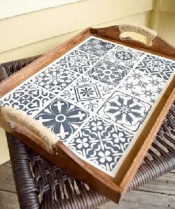 Printed Wooden serving tray