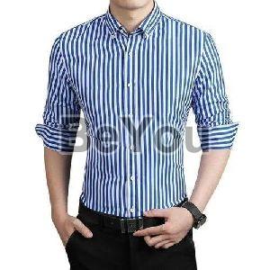 Mens Striped Cotton Shirt