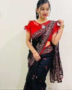 Beautiful print saree collection