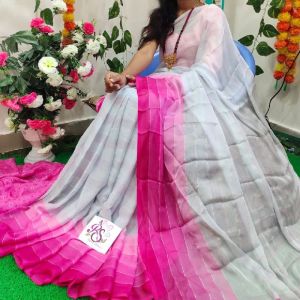 Pure khadi hd print saree