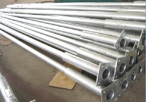 Hot dip galvanized tubular pole