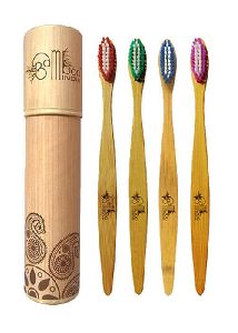 Bamboo Standard Toothbrush - Pack of 4