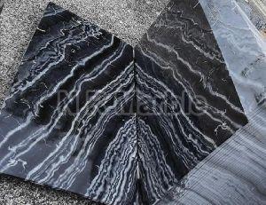 zebra black marble