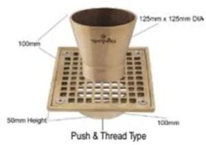 NSF9002 Funnel Tye Nickle Bronze Floor Drain