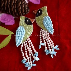 Beaded Sparrow Earrings