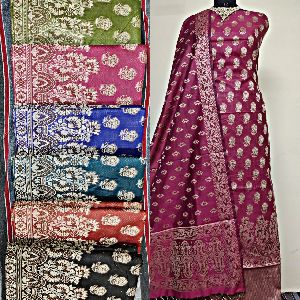 Banarasi cotton 3 pics suit