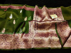 Banarasi handloom pure silk saree khaddi