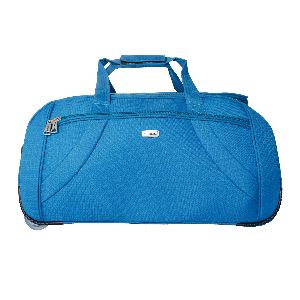 Timus Club Mumbai 55 CM/ 20 inch cabin Ocean Blue 2 Wheel Duffle Trolley travel Bag / best duffle fo