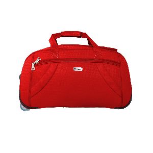 Timus Club Mumbai 55 CM /20 inch cabin Red 2 Wheel Duffle Trolley travel Bag for men/best duffle for