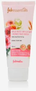 Fabessentials Wild Rose Wheatgerm Honey Face Wash 100 gm with 100% Organic