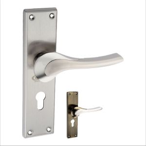 CSZM-002 Mortice Pair ( Steel Plate +Zinc Handle )