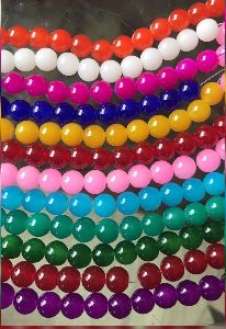 8mm round glass beads