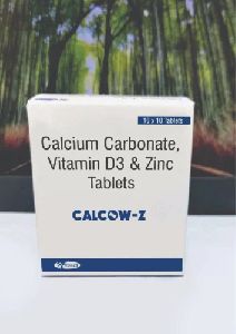 Calcium Carbonate IP 500mg Vitamin D3 IP 250IU Zinc Sulphate Monohydrate Tablets
