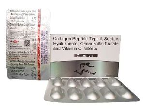 Collagen Peptide Type I Sodium Hyaluronate Chondroitin Sulfate and Vitamin C Tablets