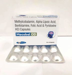 Methylcobalamin Alpha Lipoic Acid Benfotamine Folic Acid & Pyridoxine HCI 3mg Capsules