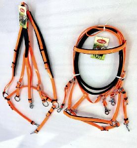 Orange Biothane Bridle Set