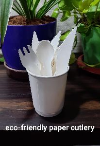 Paper spoon fork knife