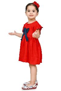 Baby Girls Red Frocks and Dresses Pack of 1