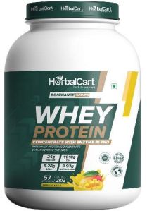 HerbalCart Whey Protein Concentrate, Mango Flavour, 2kg