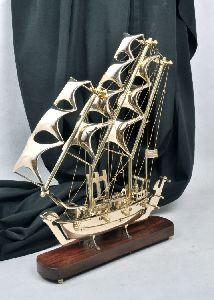 Brass Antique Ship