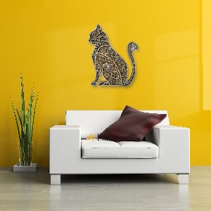 Cat Mandala Wall Dcor