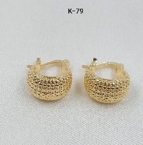 Gold plated bali earrings k79